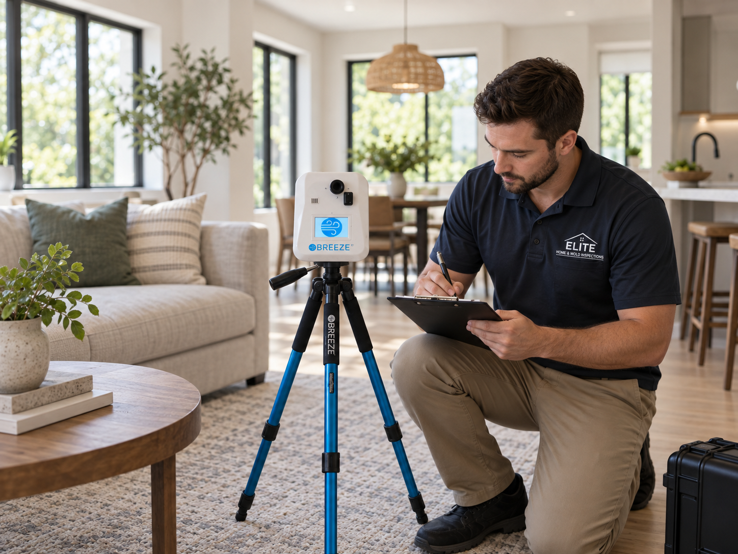 Mold and indoor air quality inspection inside a residential property