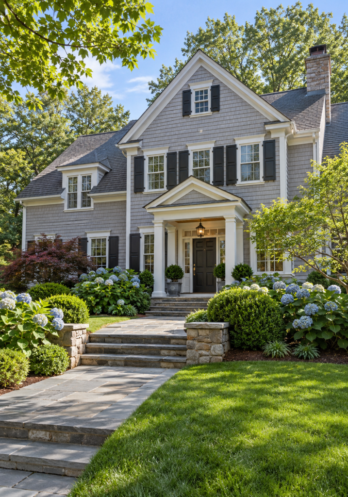 Traditional Colonial-style home representing independent mold inspection and mold testing services in Lexington, MA.