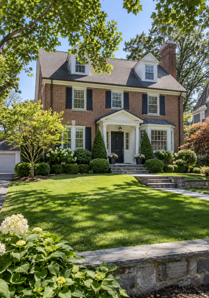 Exterior of a Belmont, MA home representing independent mold testing, moisture detection, and indoor air quality inspection services.