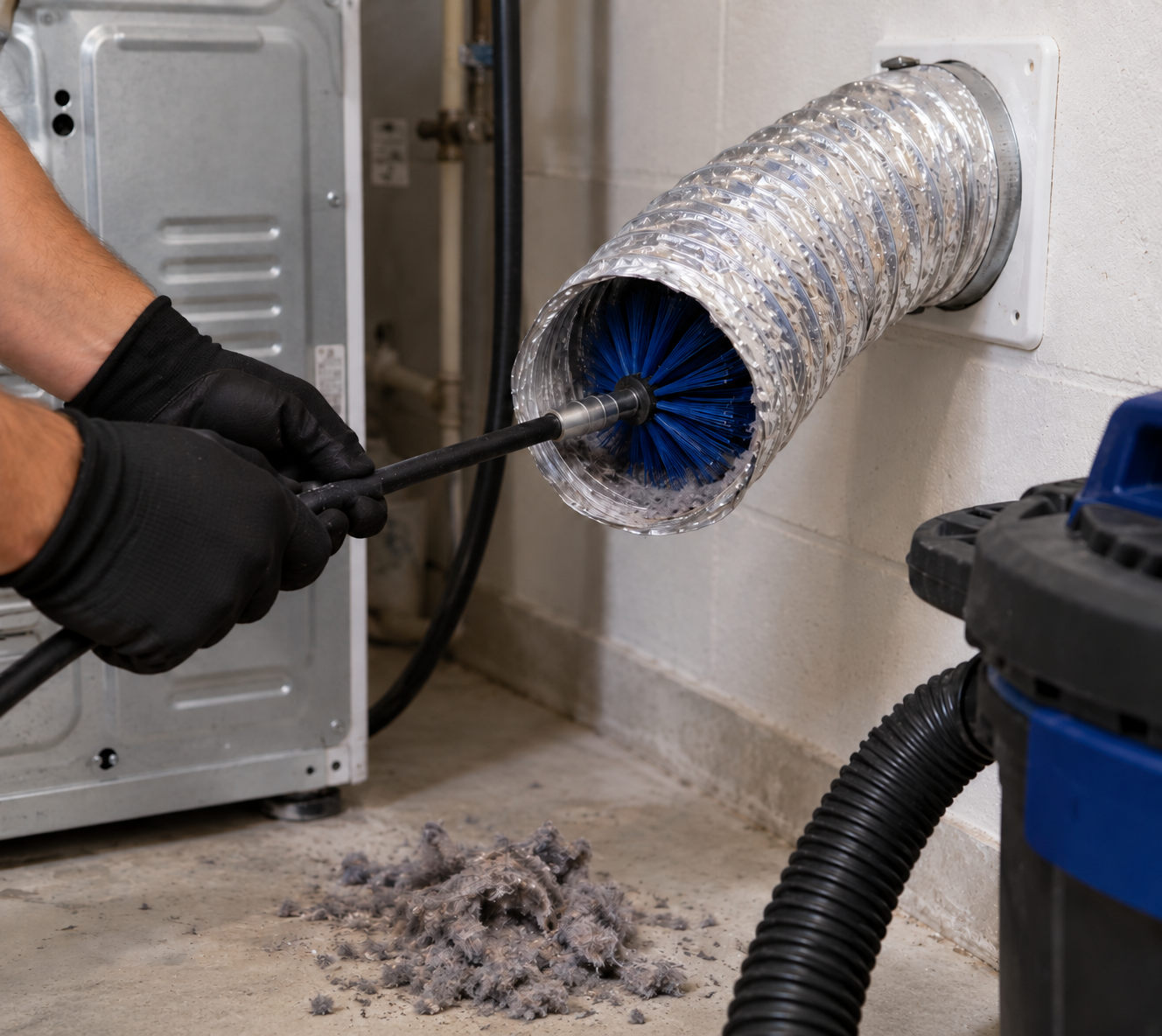 Dryer vent and bathroom exhaust fan cleaning offered with professional air duct cleaning