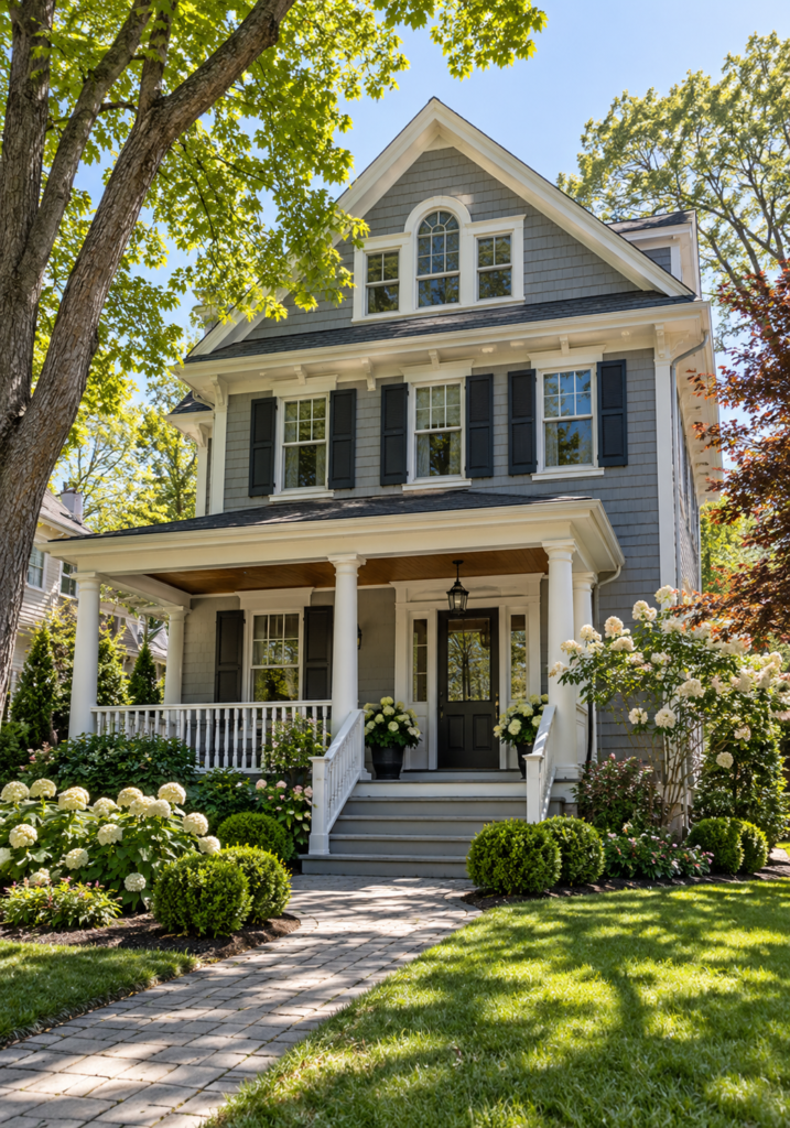 Traditional New England residential home representing independent mold inspection and mold testing services in Medford, MA.