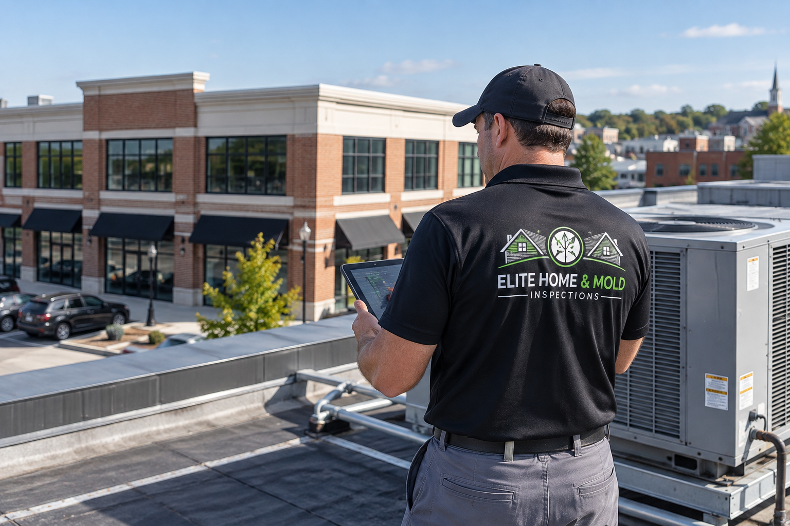 Commercial and multi-unit property inspection with attention to moisture and indoor environmental conditions