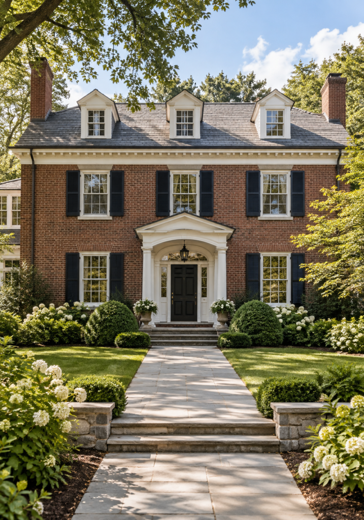 Traditional Colonial-style home representing independent mold inspection and mold testing services in Winchester, MA.