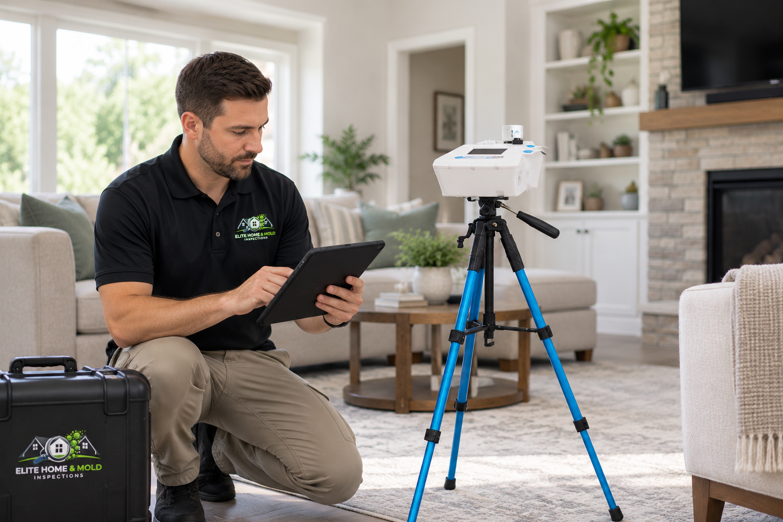 Indoor air quality testing Massachusetts residential property