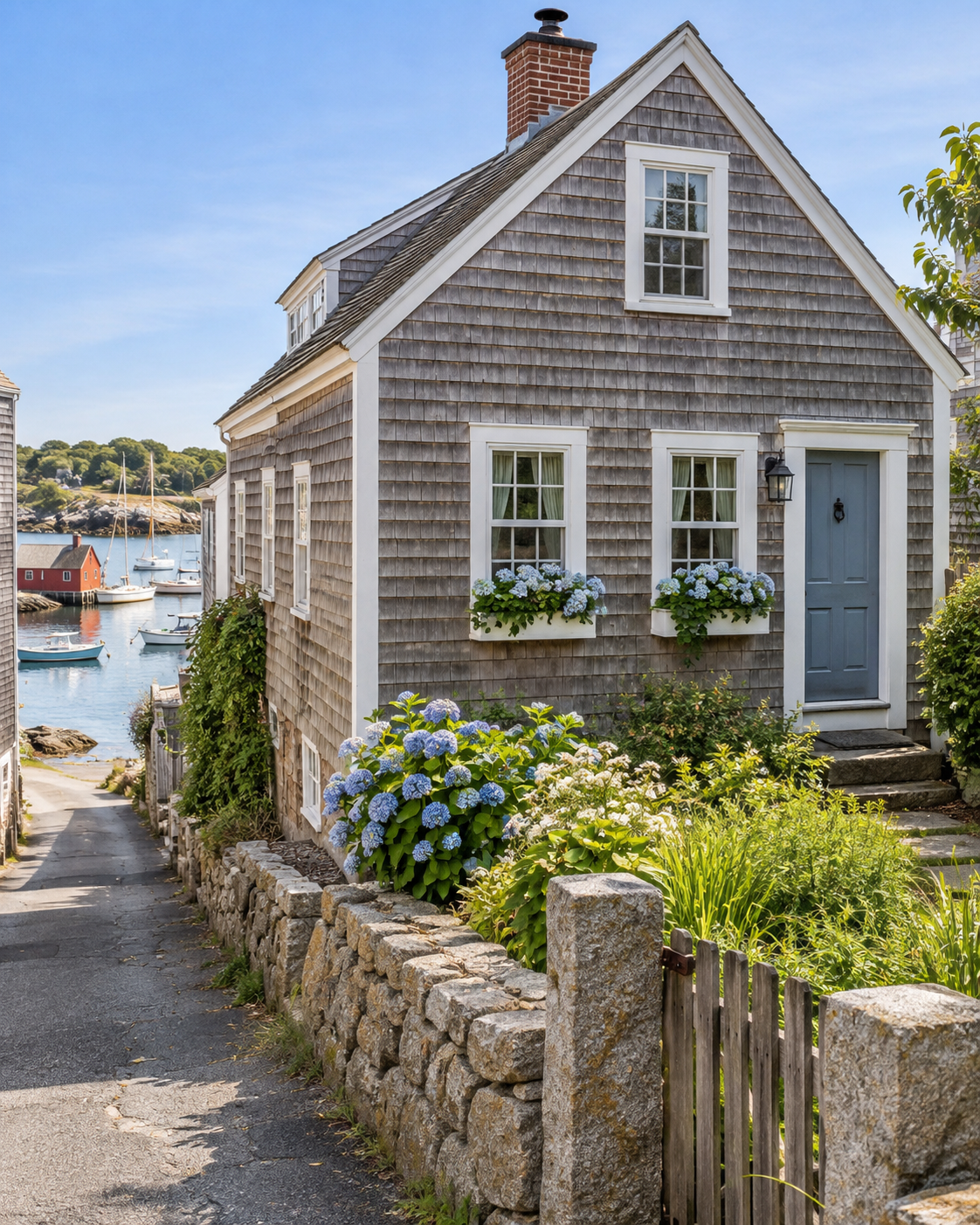 Traditional New England residential home exterior representing independent mold inspection and mold testing services in Rockport, Massachusetts