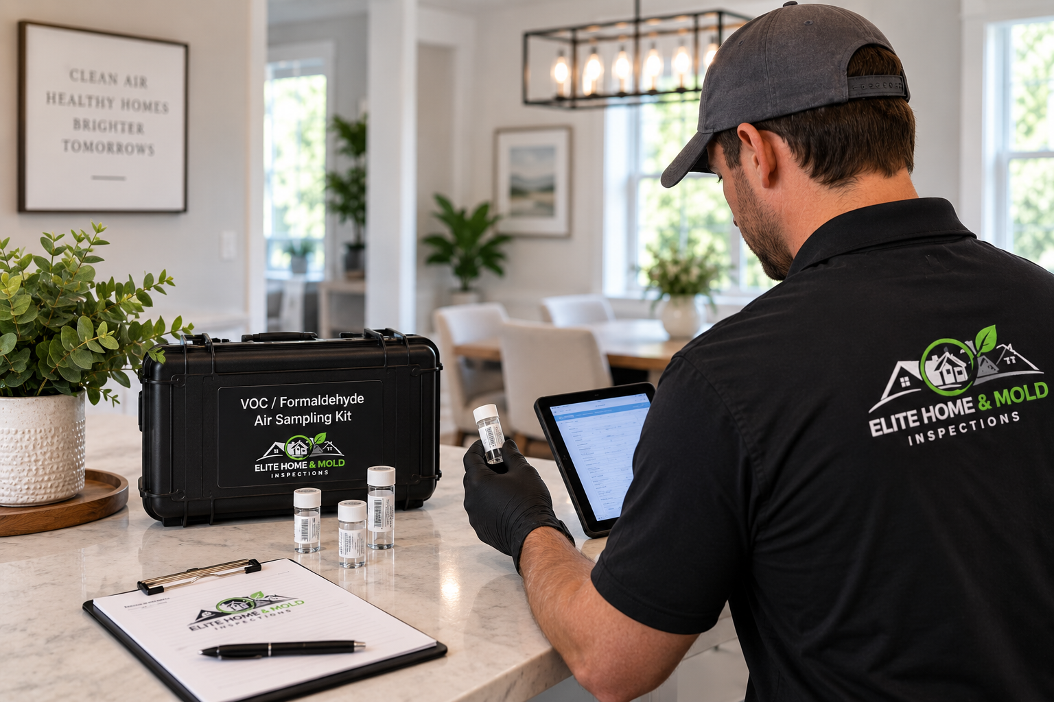 VOC and formaldehyde testing in a Massachusetts residential property