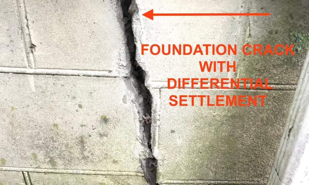 Foundation Crack with Differential Settlement